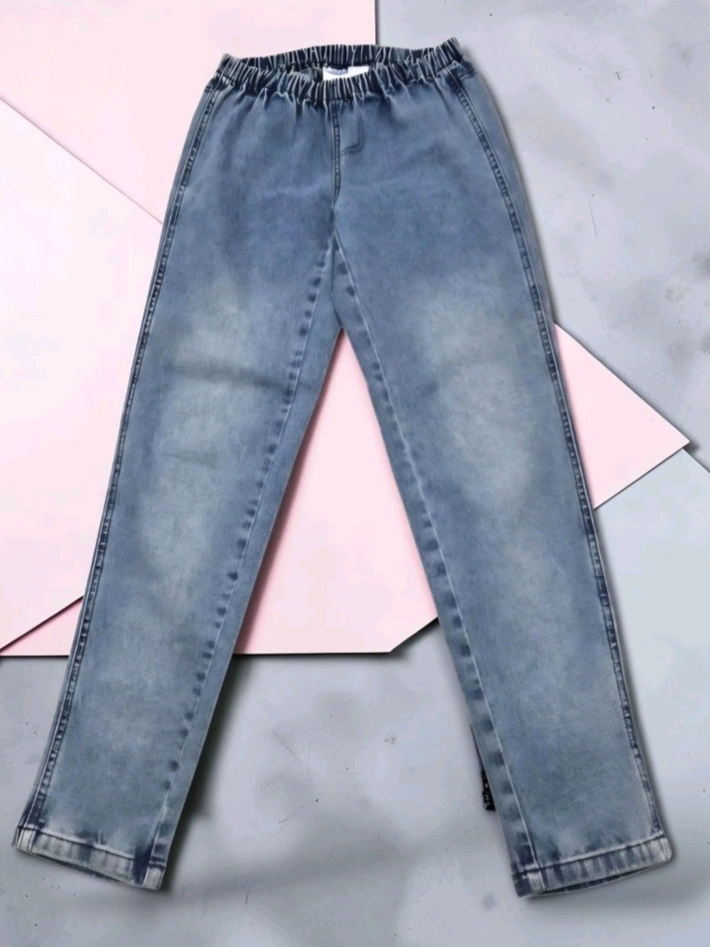 DG2 Diane Gilman Pull-on Elasticized Waist Ankle Jeggings Blue Jean's size PXS/S